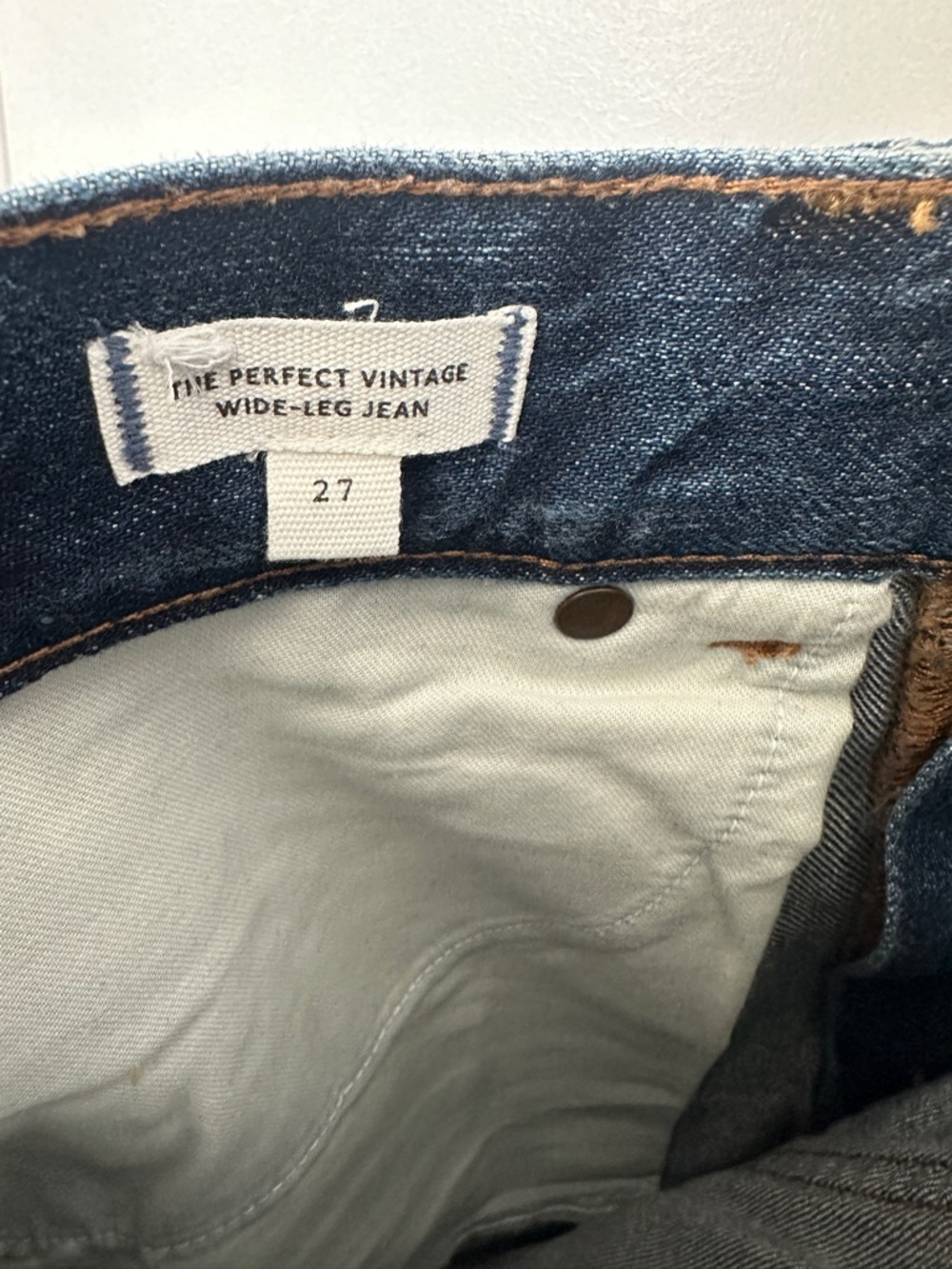 Madewell High-Rise Wide-Leg Denim in Classic Blue - Picture 9 of 9